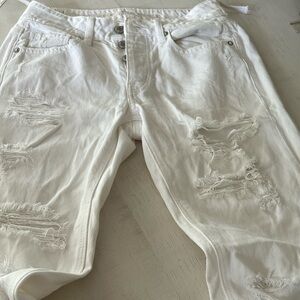 American eagle white denim jeans.